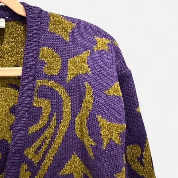 Vintage 90s Weathervane Baroque Knit Sweater M Fran Drescher Nanny - Picture 6 of 8